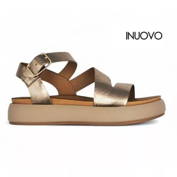 Inuovo női szandál-A96001 Metal-ash