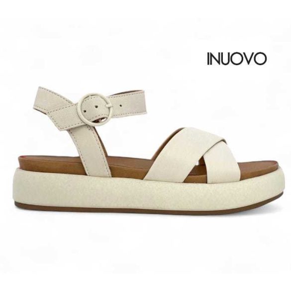 Inuovo női szandál-A96004 Crema