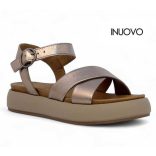 Inuovo női szandál-A96004 Metal-ash