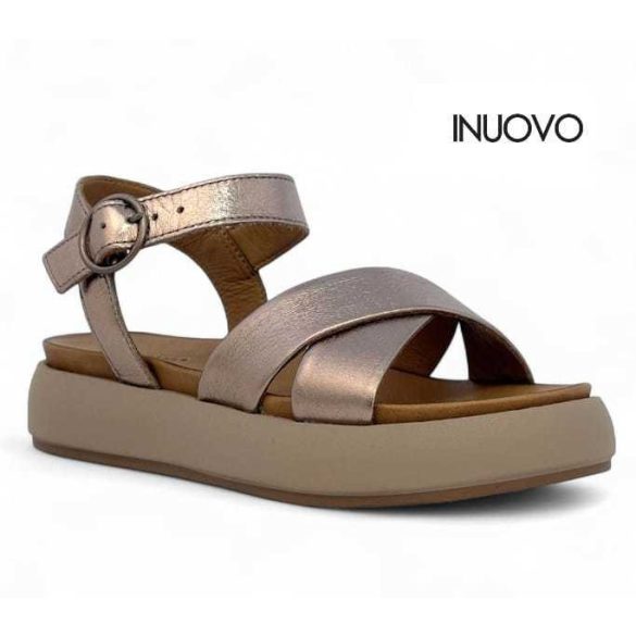 Inuovo női szandál-A96004 Metal-ash