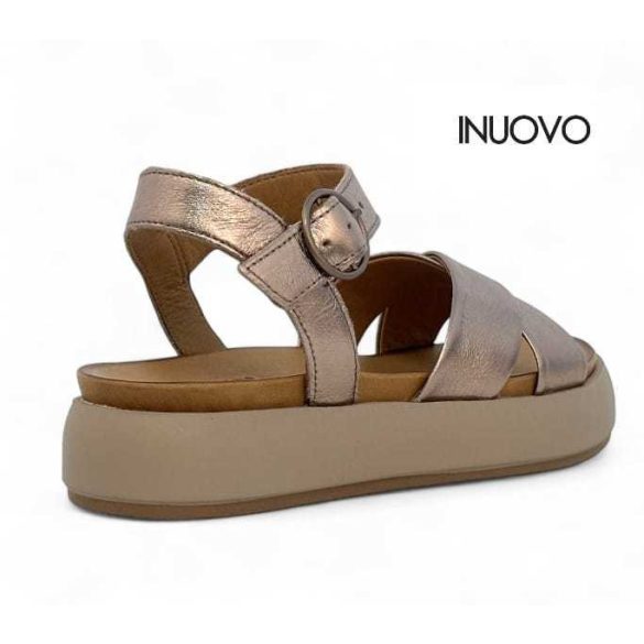 Inuovo női szandál-A96004 Metal-ash
