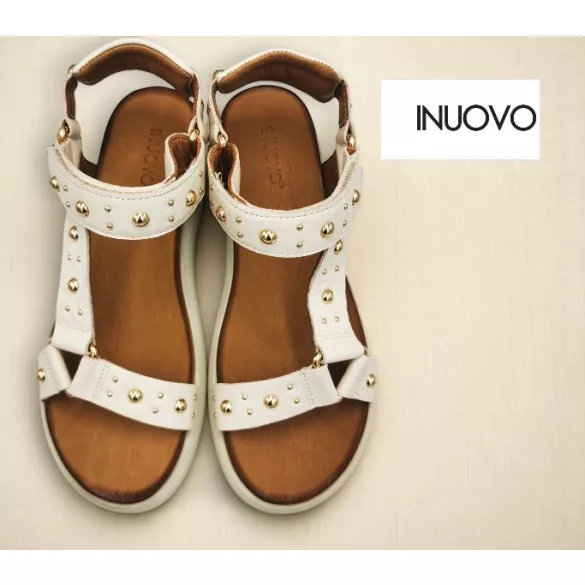 Inuovo női szandál-A96044 Crema