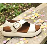 Inuovo női szandál-A96064 Crema