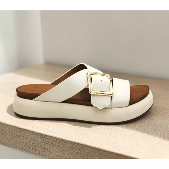 Inuovo női papucs-A96065 Crema
