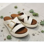 Inuovo női papucs-A96065 Crema