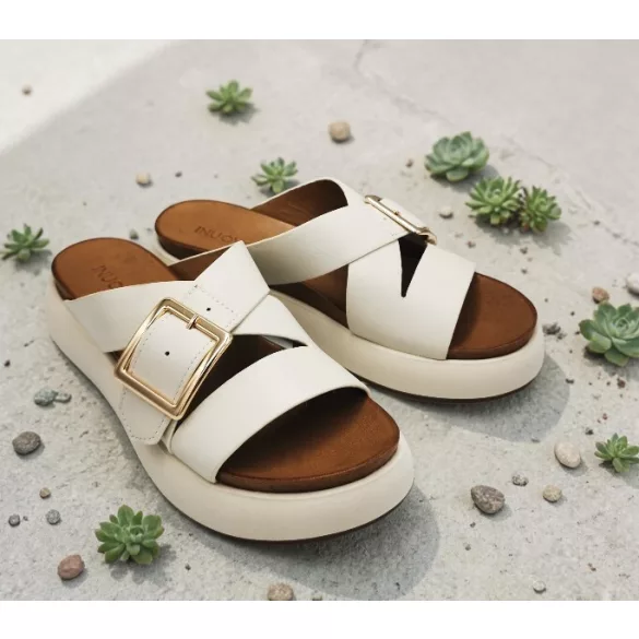 Inuovo női papucs-A96065 Crema