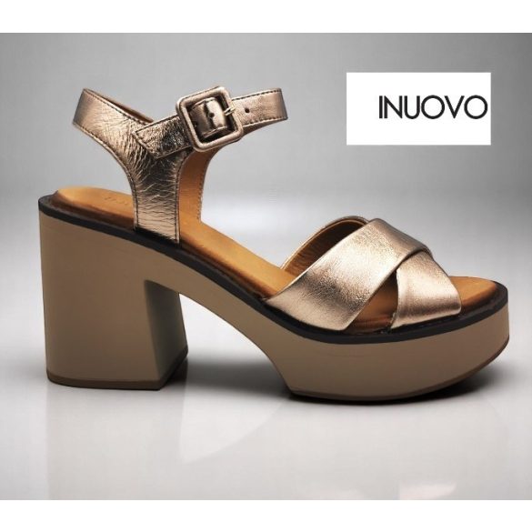 Inuovo női szandál-A97001 Metal-ash