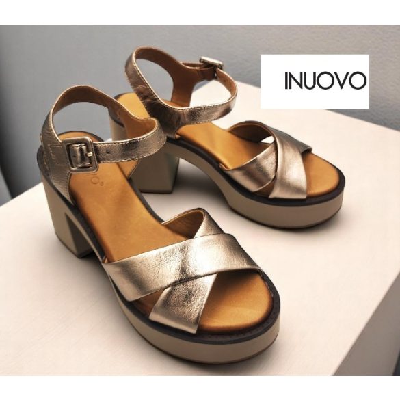 Inuovo női szandál-A97001 Metal-ash