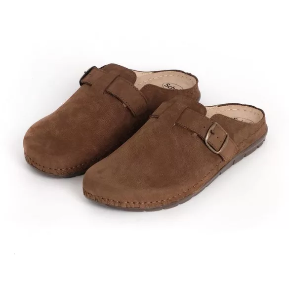 Scholl férfi papucs-Inverness Man barna - F308951011