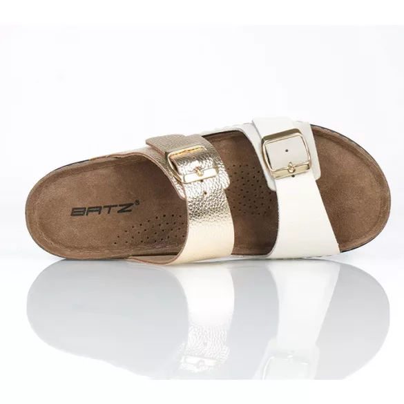 Batz női papucs-Mallorca Beige-Gld