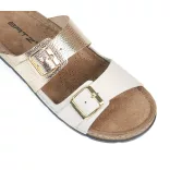 Batz női papucs-Mallorca Beige-Gld