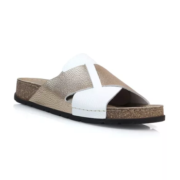 Batz női papucs-Marina White Gold