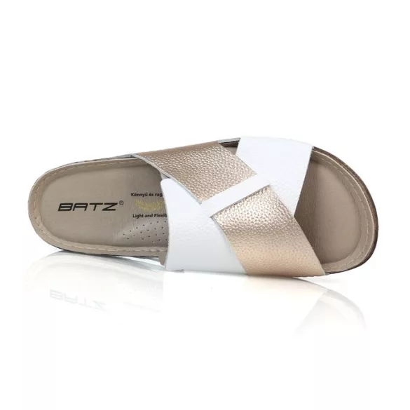 Batz női papucs-Marina White Gold