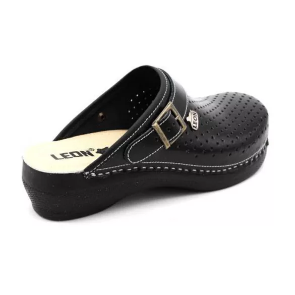 Leon Comfort női papucs-PU 100 Fekete