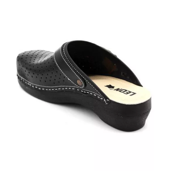 Leon Comfort női papucs-PU 100 Fekete