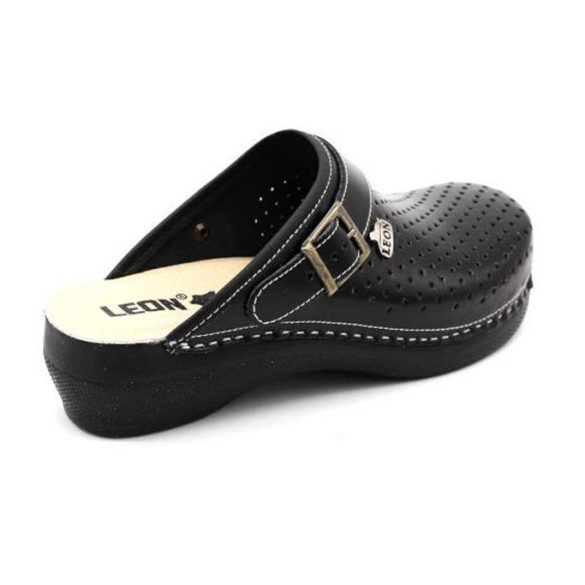 Leon Comfort női papucs-PU 101 Fekete