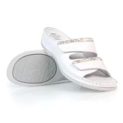 Batz női papucs-Rea Gold-White