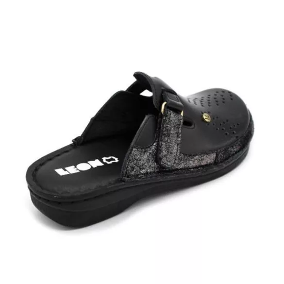 Leon Comfort női papucs-V261 Fekete