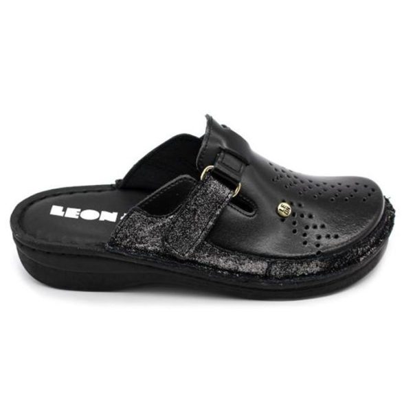 Leon Comfort női papucs-V261 Fekete