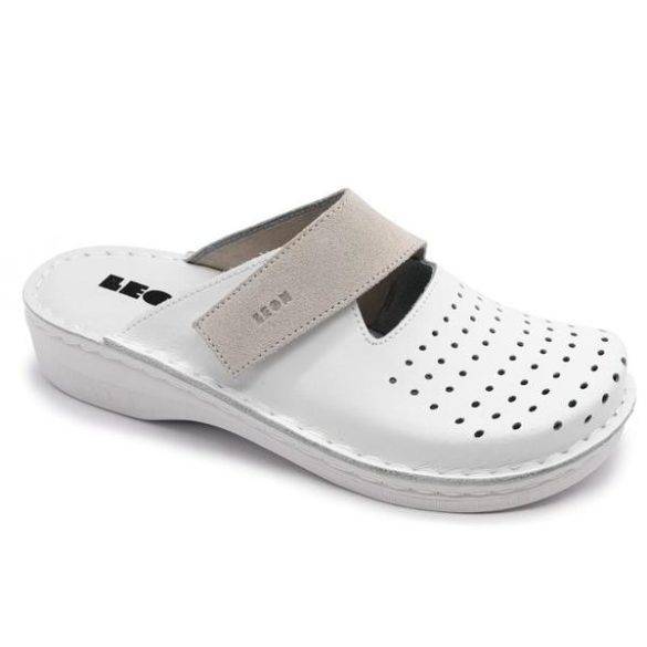 Leon Comfort női papucs-V265 fehér